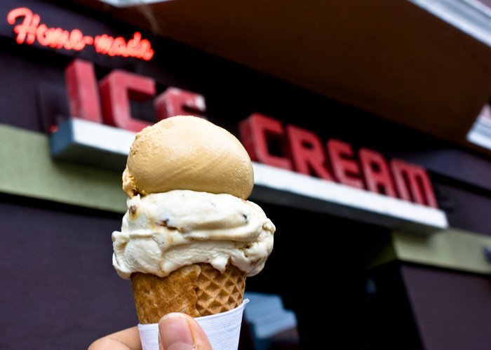 Ice Cream cone from Bi-Rite